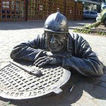 сантехник Степаныч Необычный памятник в городе Пермь.